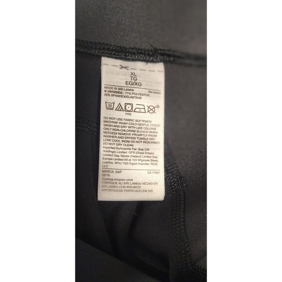 Gap Activewear Sculpt Compression Workout Pants/ Top Black Size XL - Picture 12 of 16